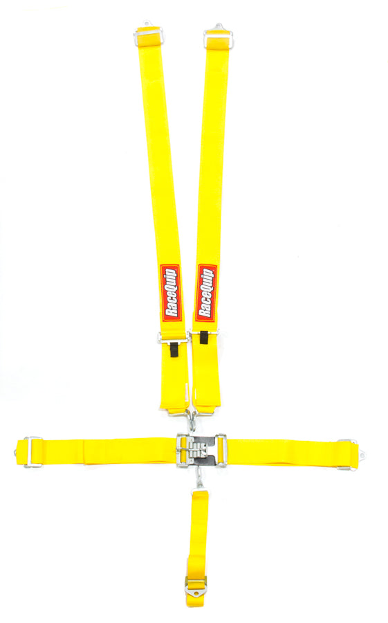 Racequip 5pt Harness Set L&L Yellow SFI RQP711031