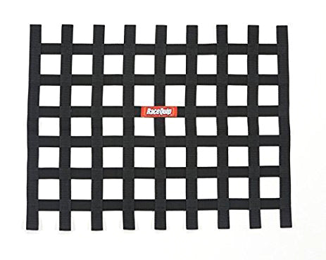 Racequip Ribbon Window Net Black Non-SFI RQP721005