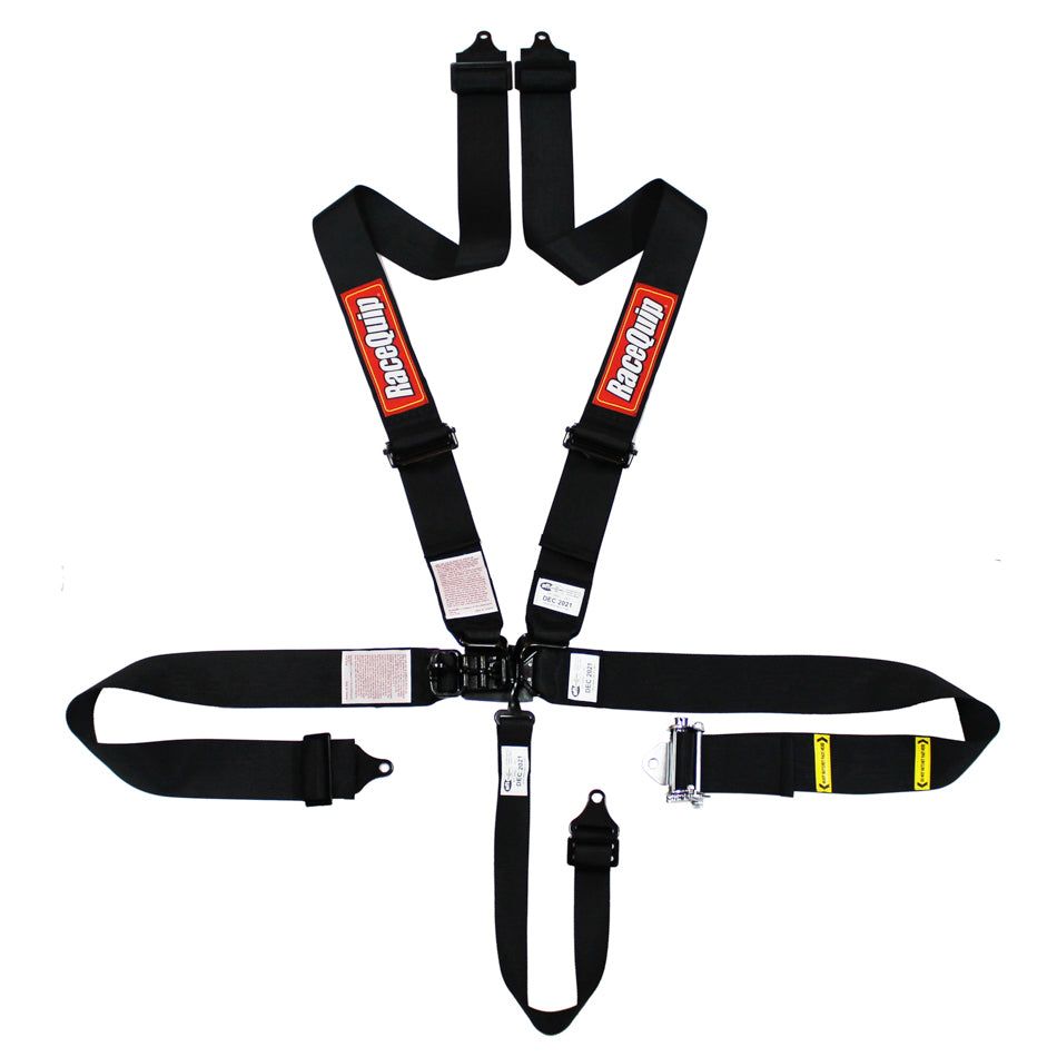 Racequip 5pt Harness Ratchet L&L Black RQP813003