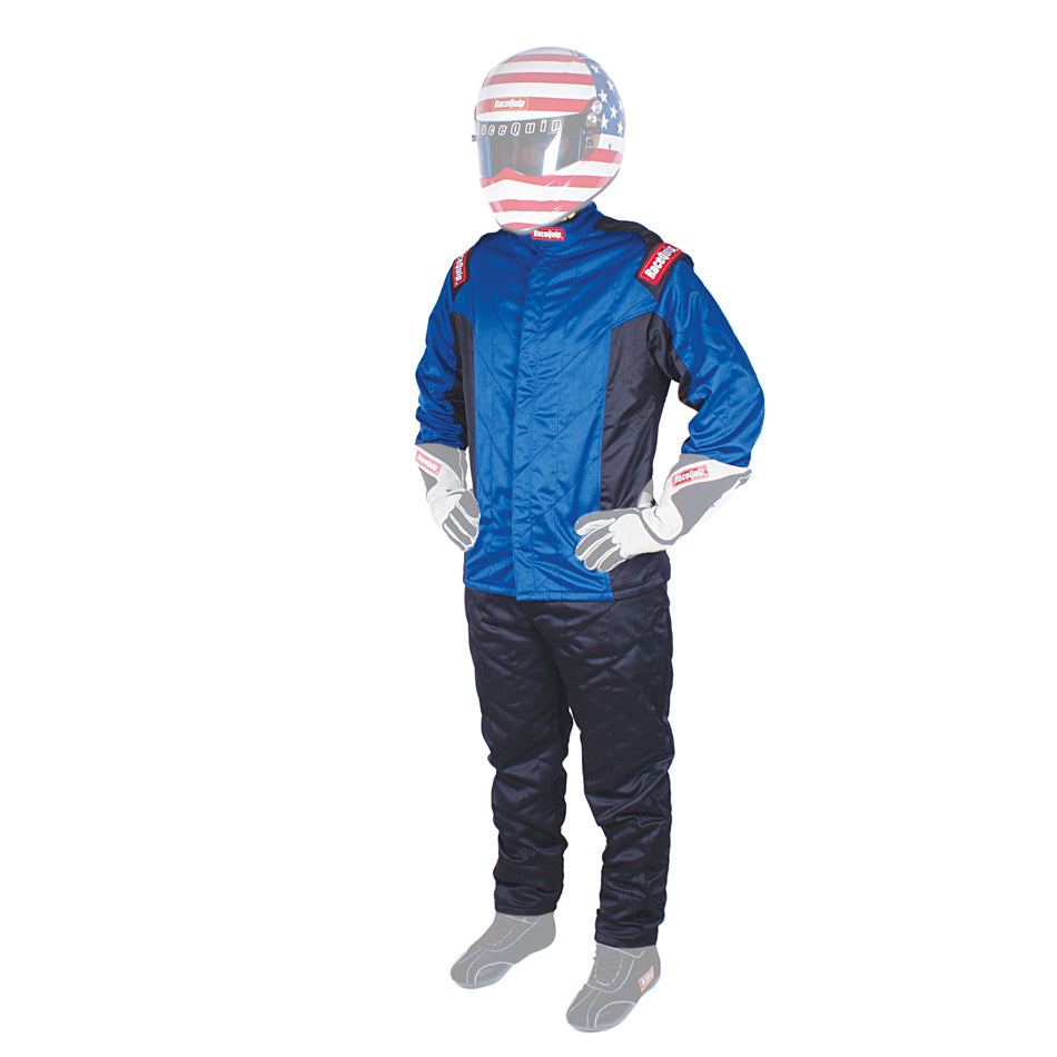 Racequip Jacket Chevron-5 Blue Large SFI-5 RQP91619259
