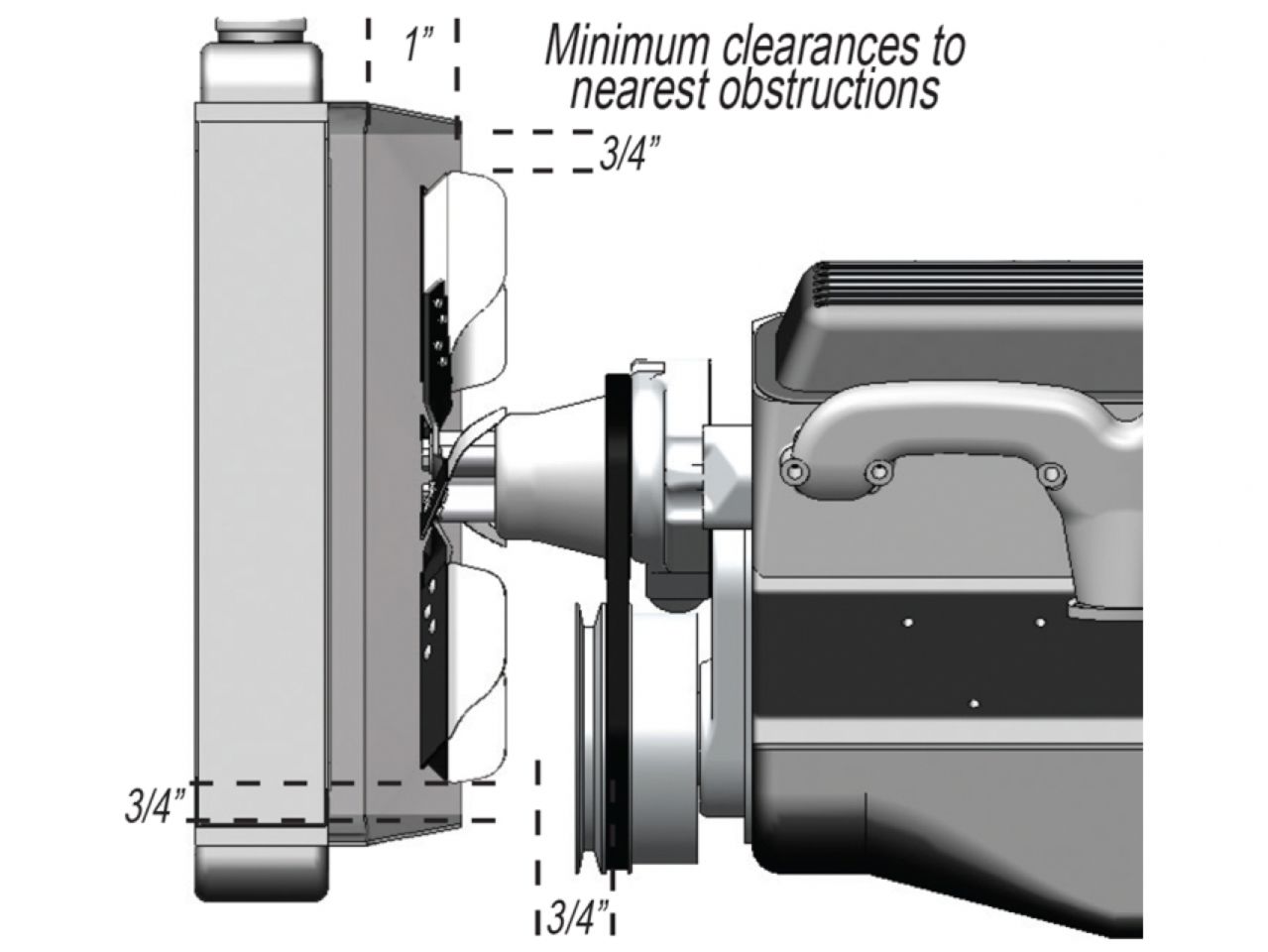 Derale 13 HP Stnless Steel Flex Fan (Chrm Hub)