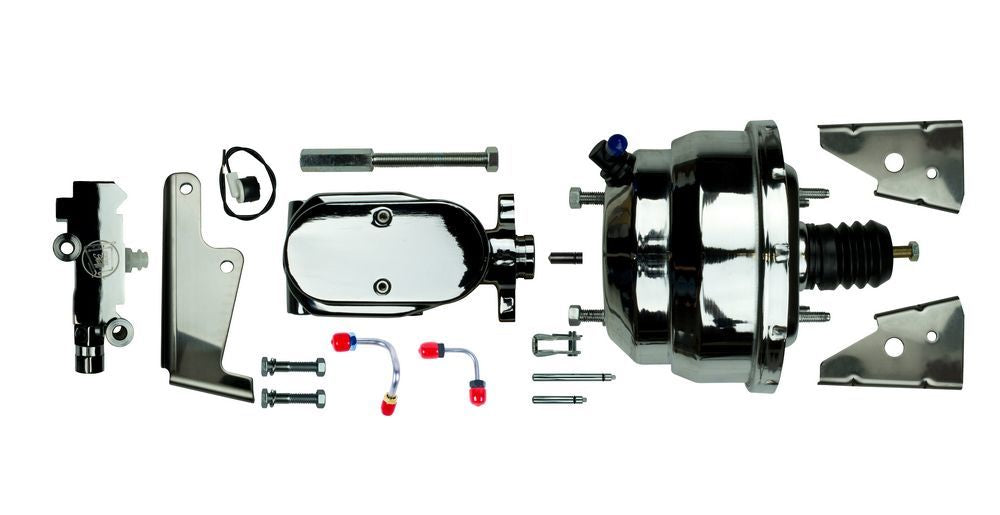 Right Stuff Detailing Power Brake Booster w/ Master Cylinder Chrome RSDJ81315672