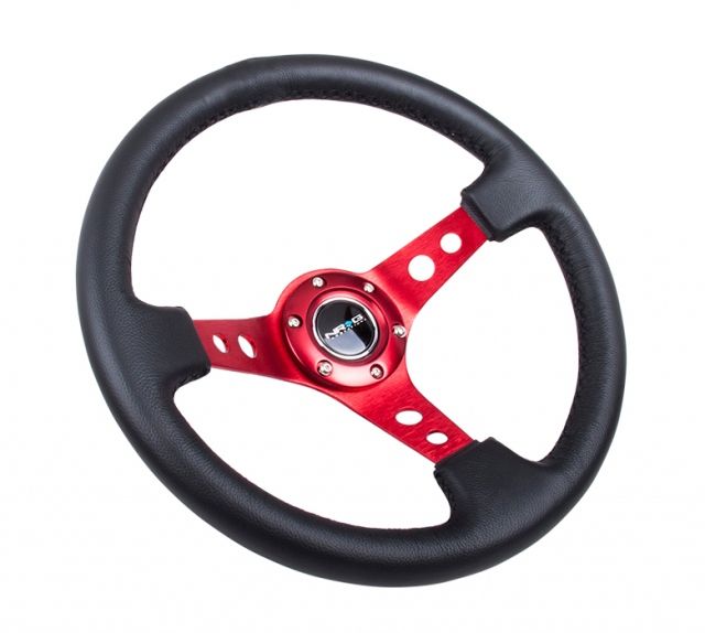 NRG Reinforced Steering Wheel-350mm Sport Steering Wheel (3" Deep)
