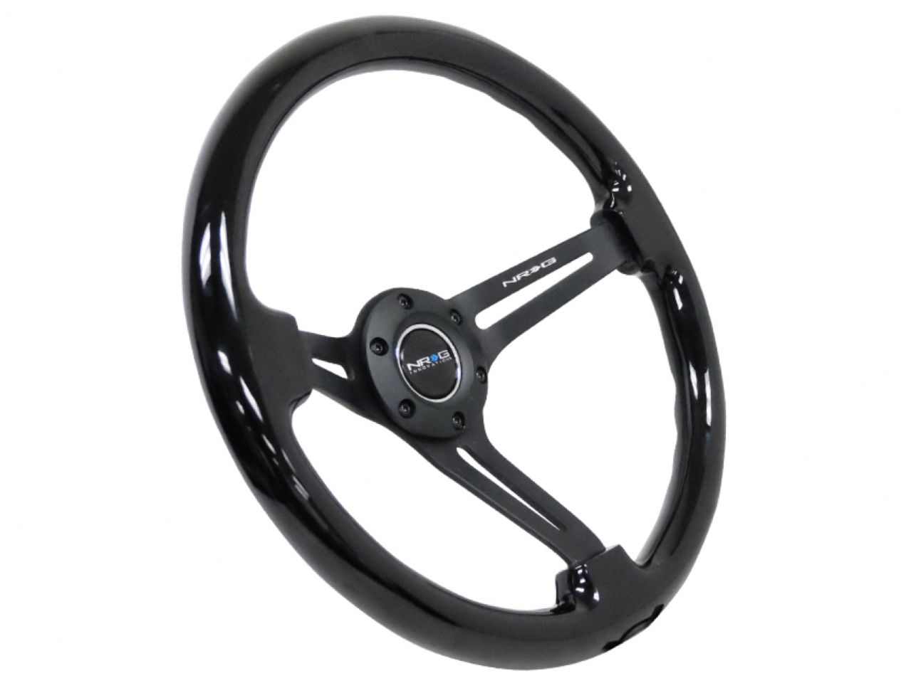 NRG Reinforced Classic Wood Grain Wheel, 350mm, 3 spoke Slotted Center