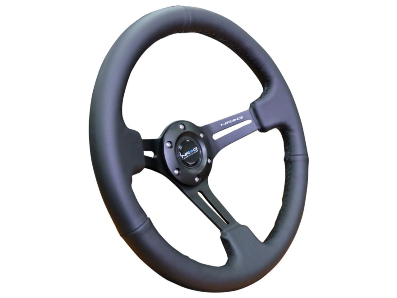 NRG Reinforced Steering Wheel 350mm Sport Steering Wheel (3" Deep) Black