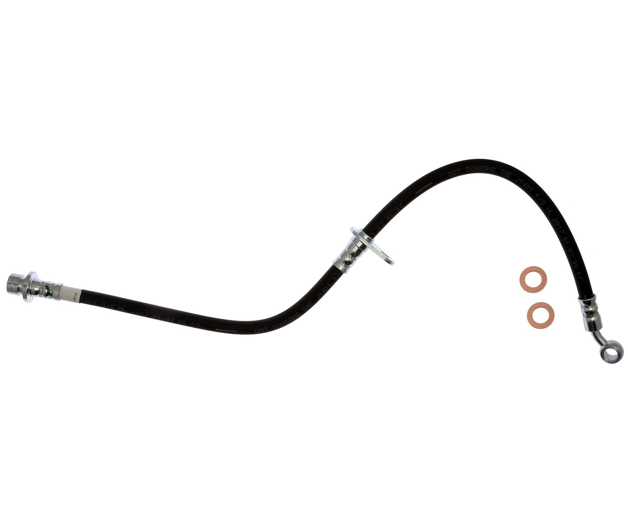 Raybestos Brakes Brake Hydraulic Hose  top view frsport BH384011