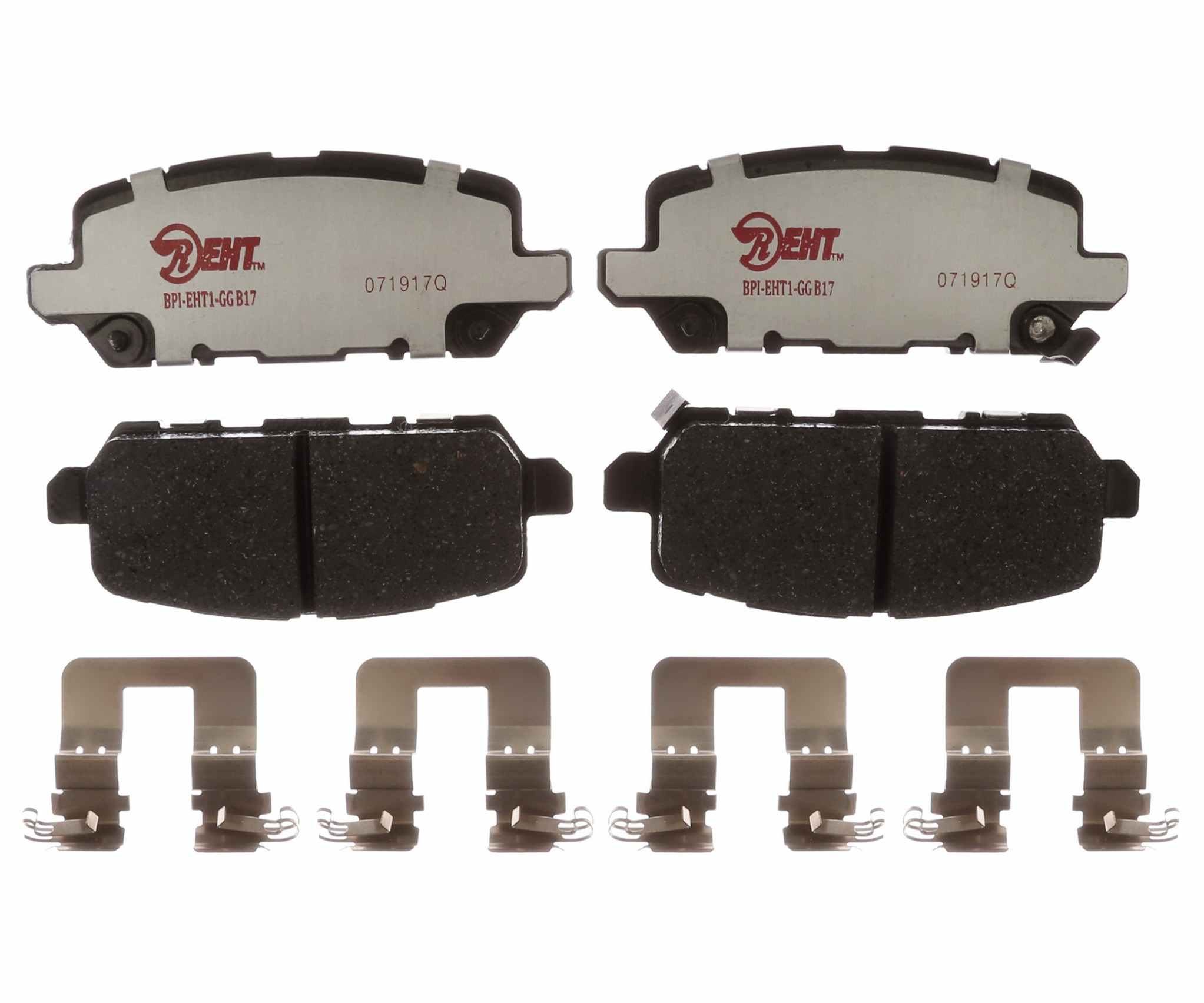 Raybestos Brakes Disc Brake Pad Set  top view frsport EHT1841H