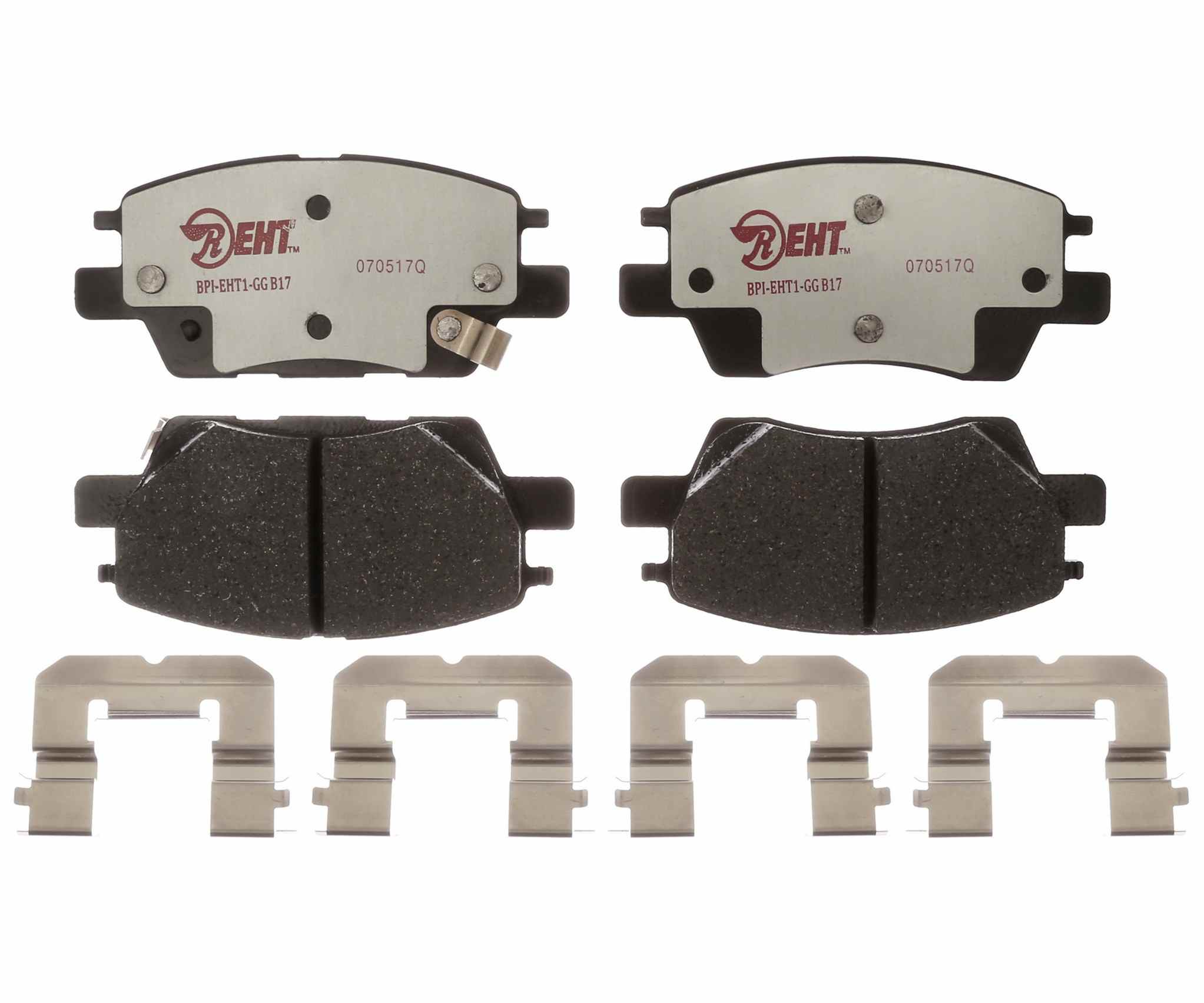 Raybestos Brakes Disc Brake Pad Set  top view frsport EHT1844H