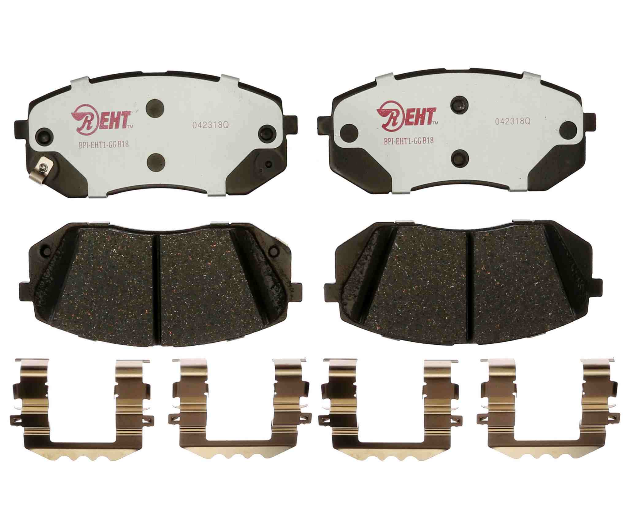 Raybestos Brakes Disc Brake Pad Set  top view frsport EHT1855H