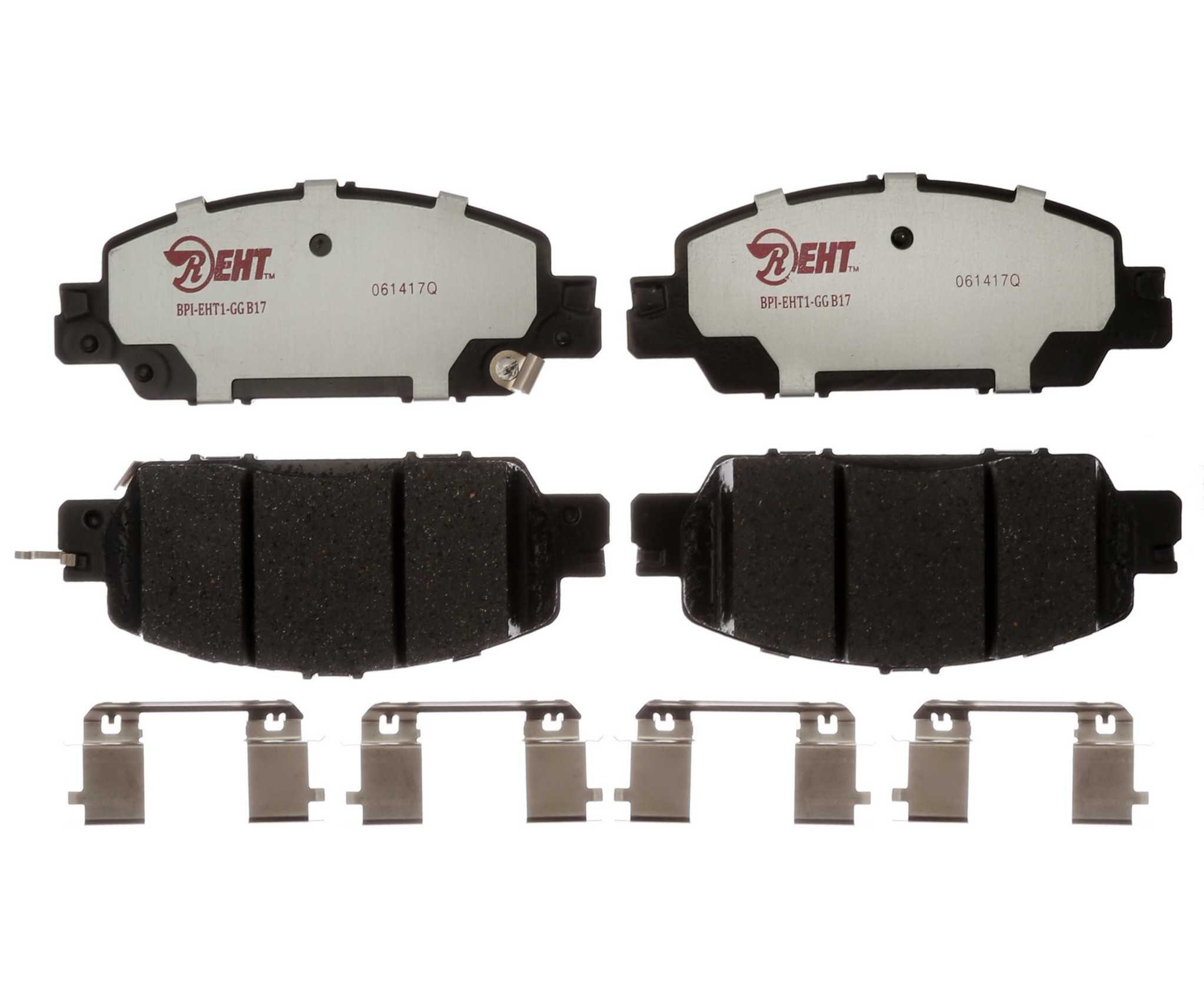 Raybestos Brakes Disc Brake Pad Set  top view frsport EHT1860H