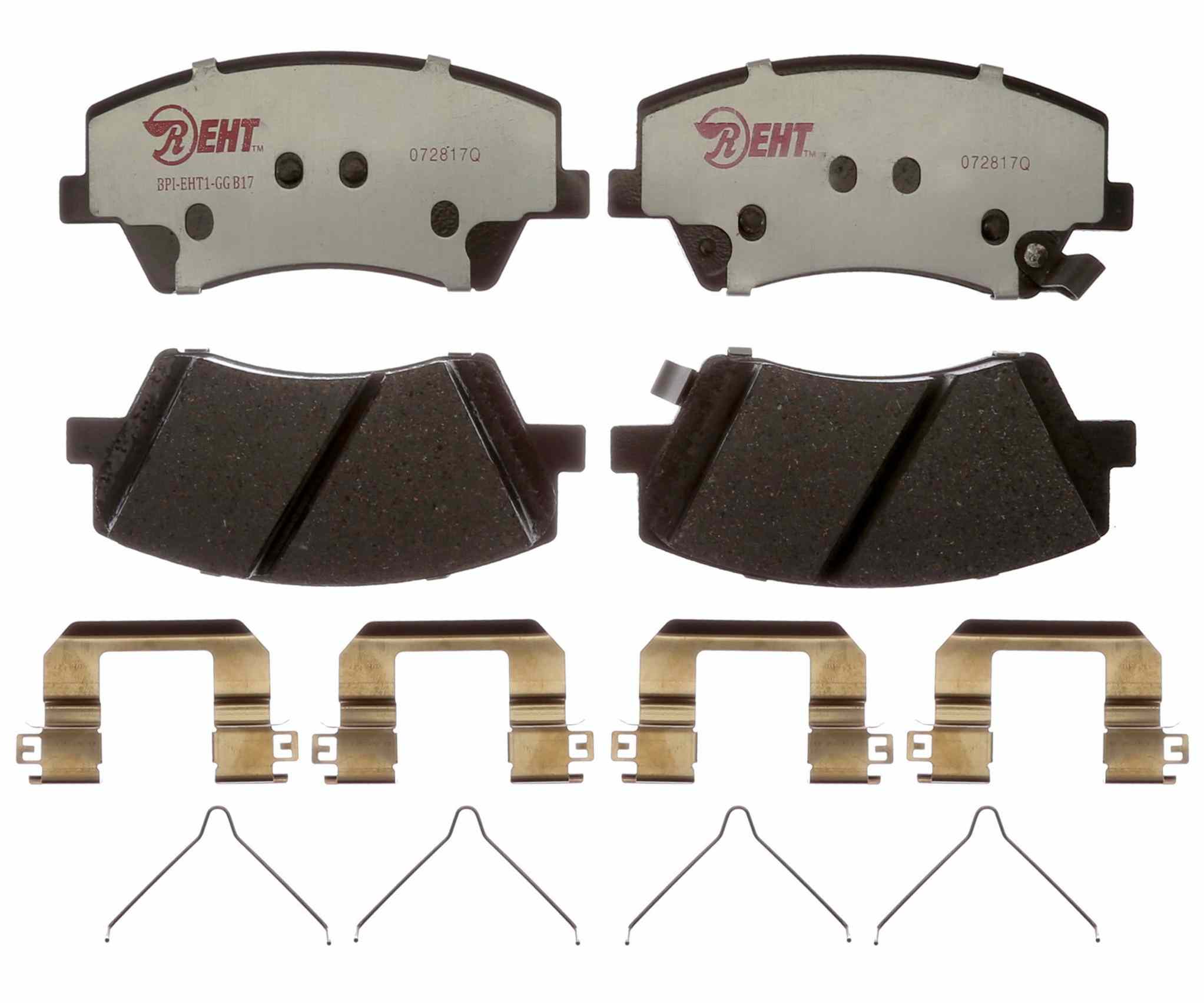 Raybestos Brakes Disc Brake Pad Set  top view frsport EHT1912H