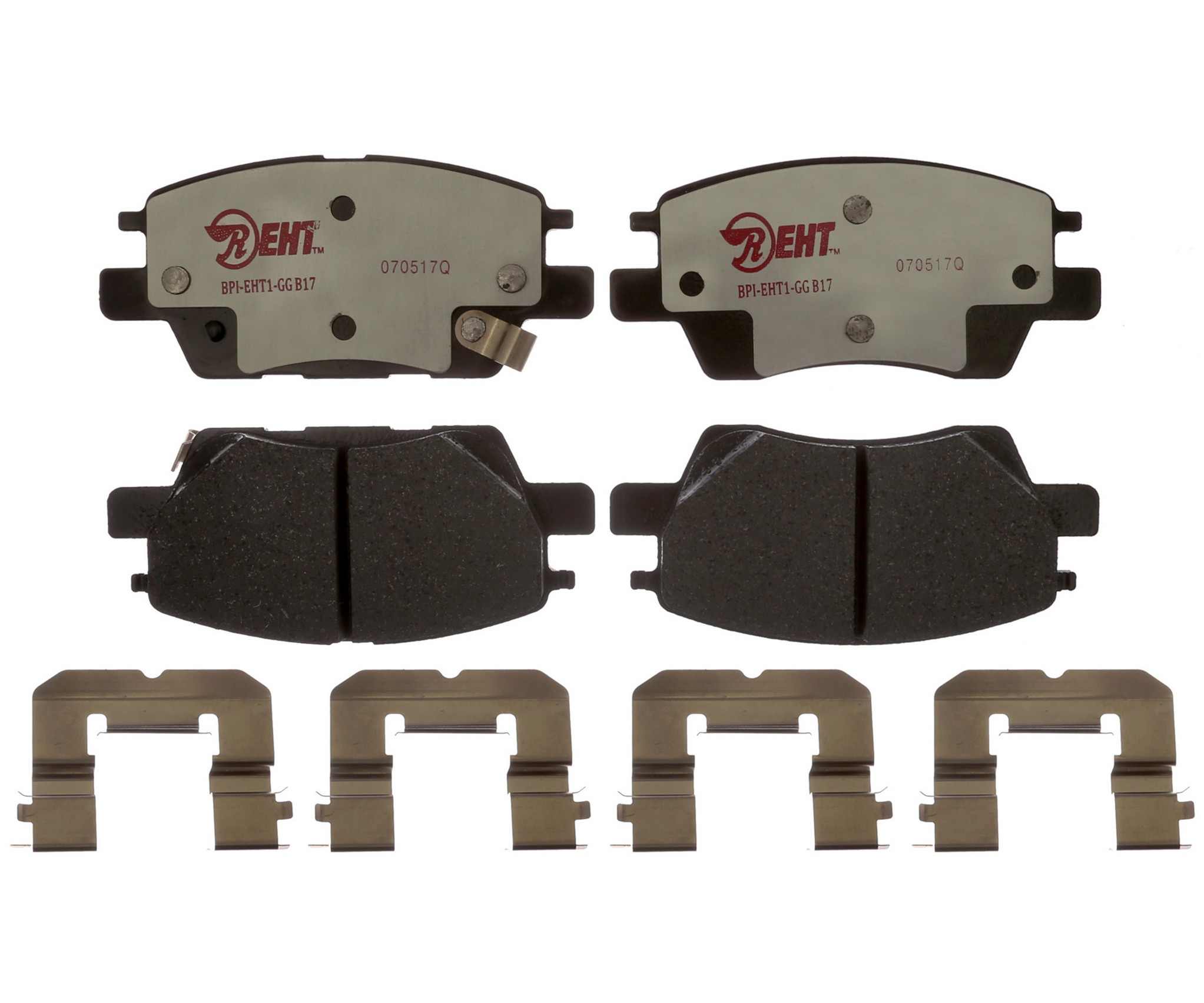 Raybestos Brakes Disc Brake Pad Set  top view frsport EHT1915H