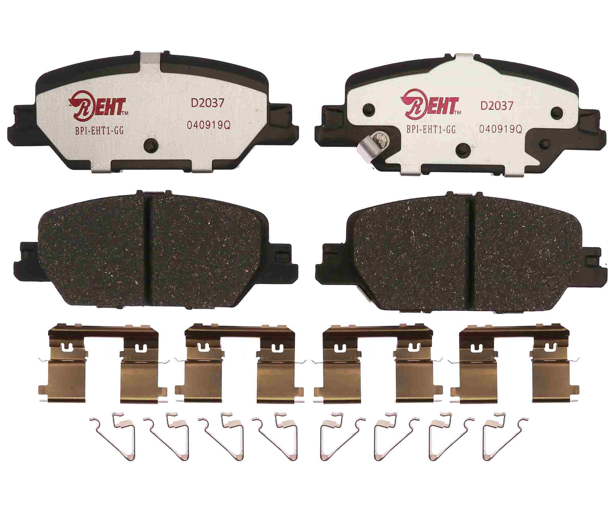 Raybestos Brakes Disc Brake Pad Set  top view frsport EHT2037H