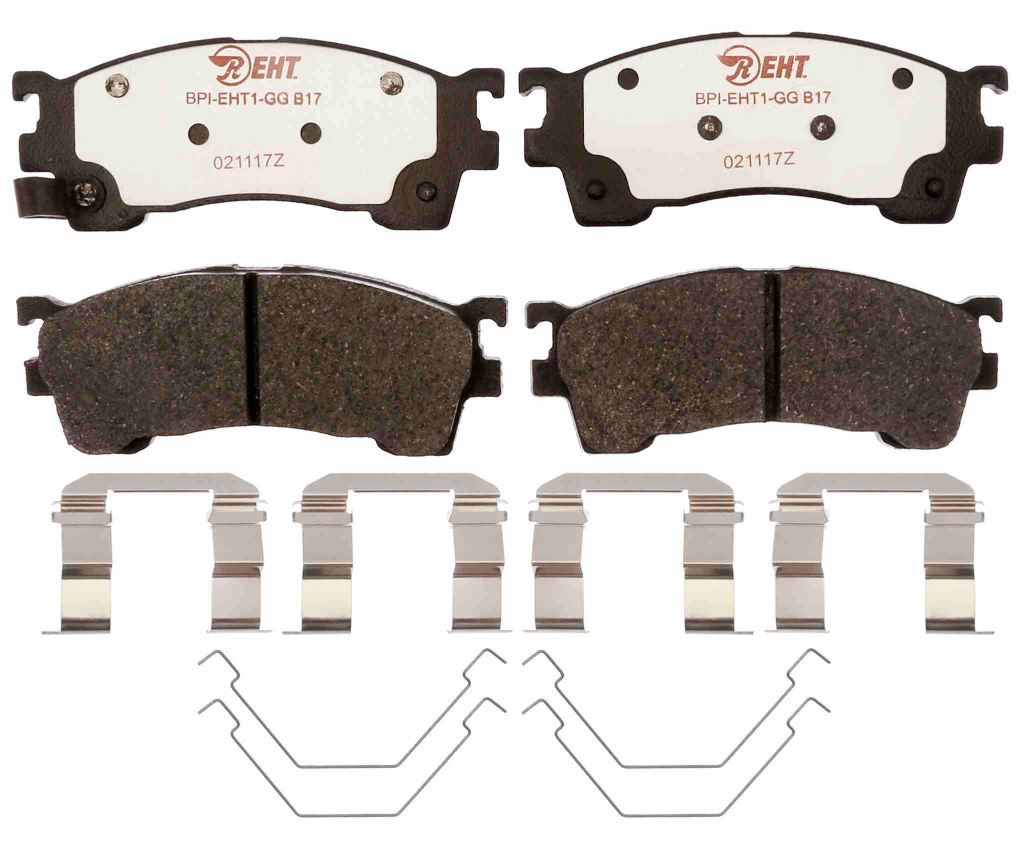 Raybestos Brakes Disc Brake Pad Set  top view frsport EHT637H