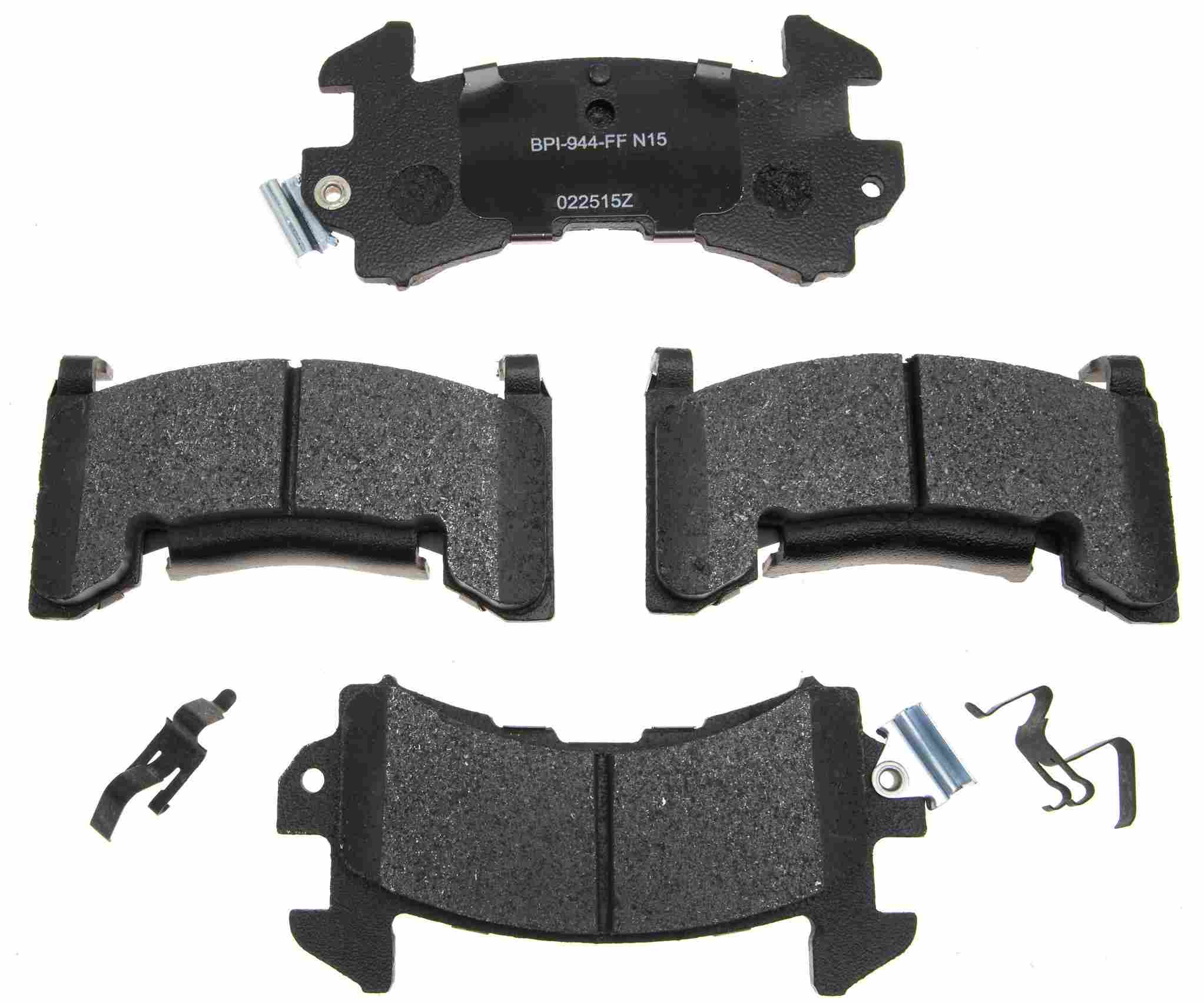 Raybestos Brakes Disc Brake Pad Set  top view frsport SP154XPH