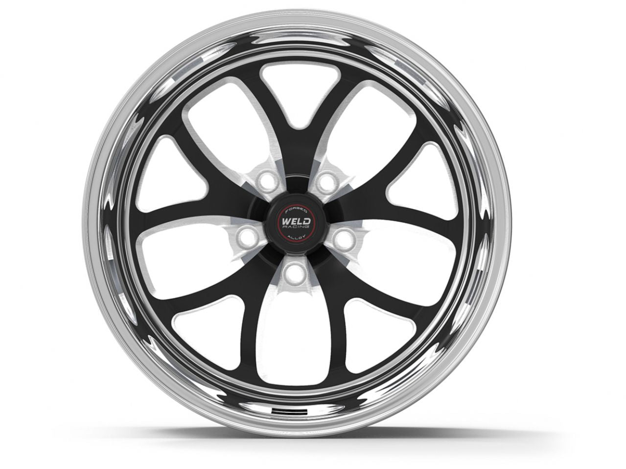 Weld Racing 15x6" Black S76 Medium Pad 5x4.75" Bolt Pattern, 3.5" Backspace