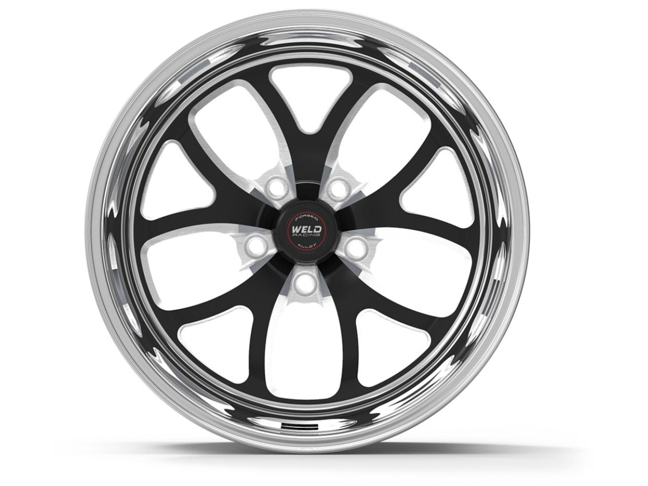 Weld Racing 18x11.5" Black S76 HIGH PAD 5x4.75" Bolt Pattern, 4.1" Backspace