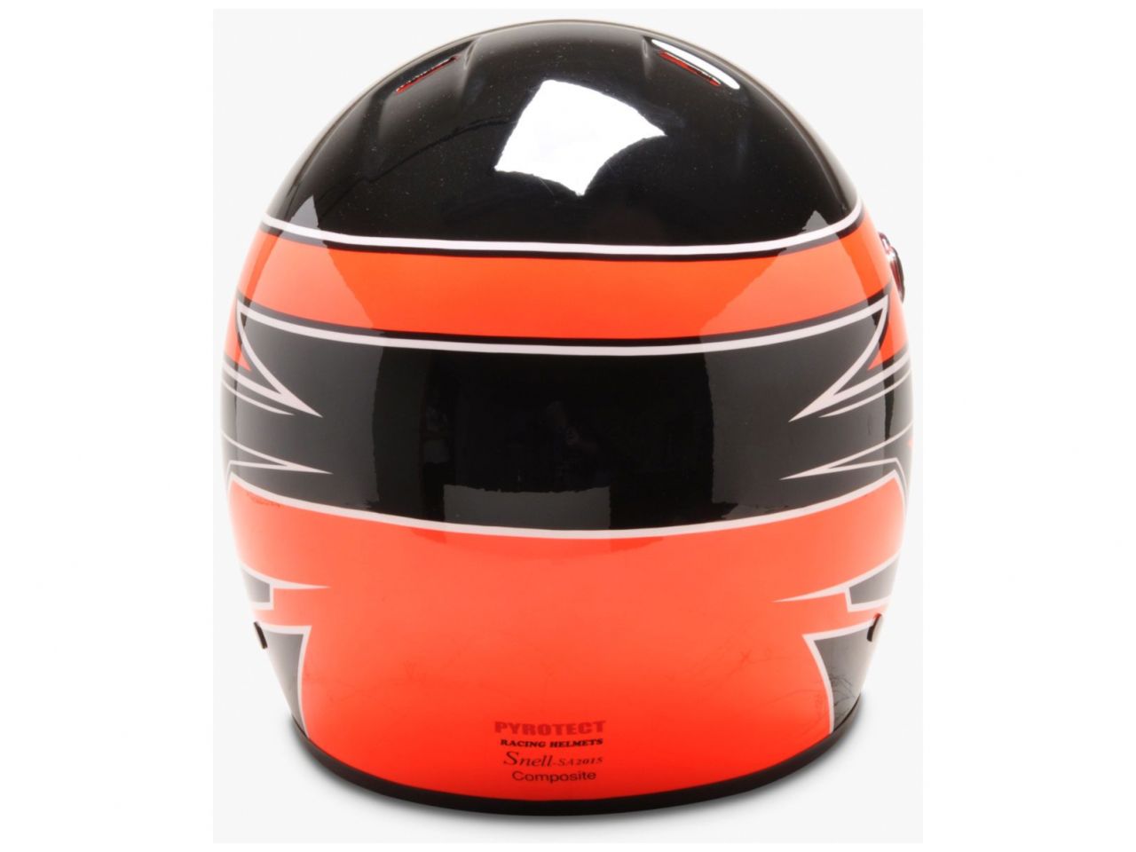 Pyrotect Pro Airflow DB F/F Helmet, SA2015 Rated, L, Black/Orange Rebel Graphic