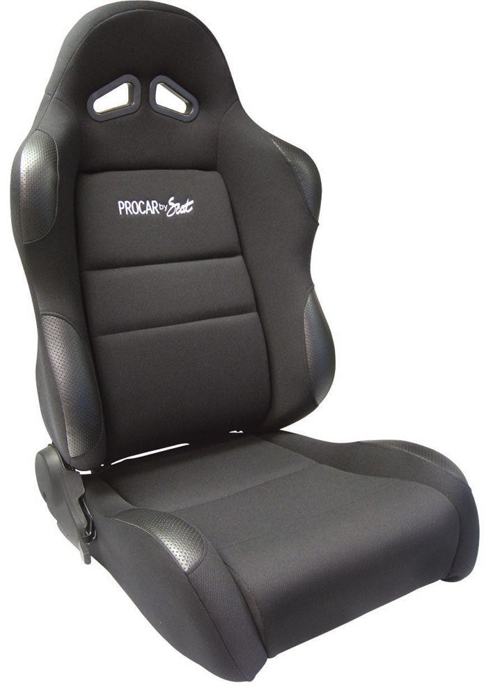 Scat Sportsman Racing Seat - Right - Black Vinyl/Vlur SCA80-1605-61R