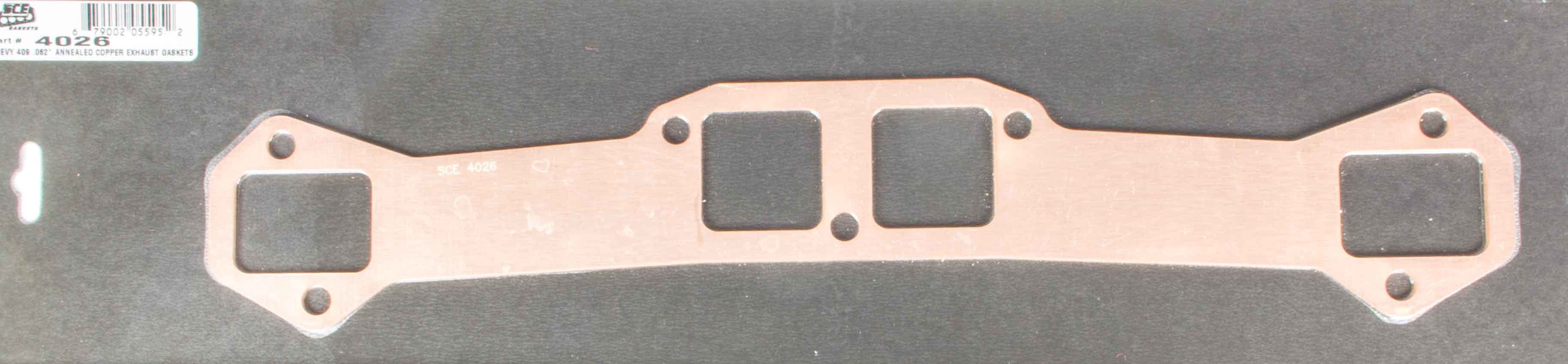 SCE Gaskets Copper Exhaust Gaskets - 409 Chevy SCE4026