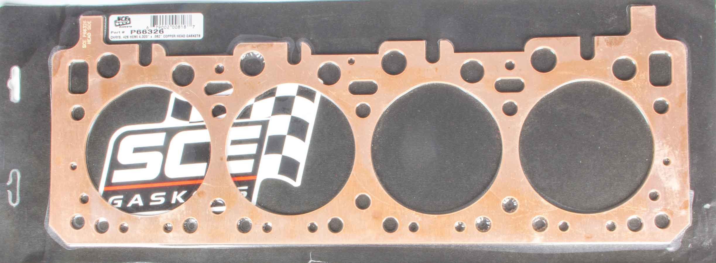 SCE Gaskets K-B Hemi Copper Head Gasket 4.320 x .062 SCEP663262