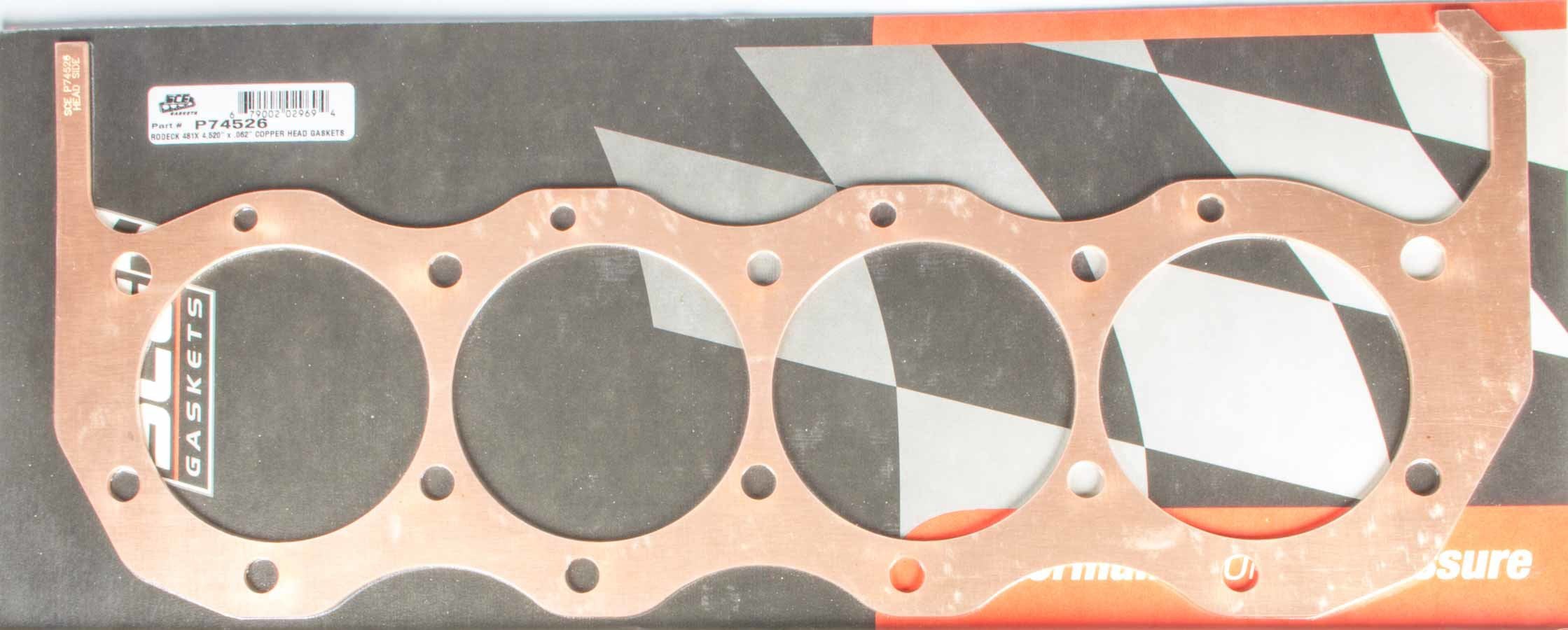 SCE Gaskets AJPE/Rodeck 481X Copper Hd Gasket 4.520 x .062 SCEP745262