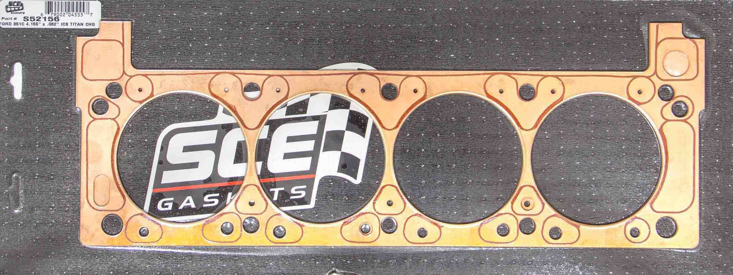 SCE Gaskets SBF ISC Titan Copper Head Gskt LH 4.155 x .06 SCES521562L