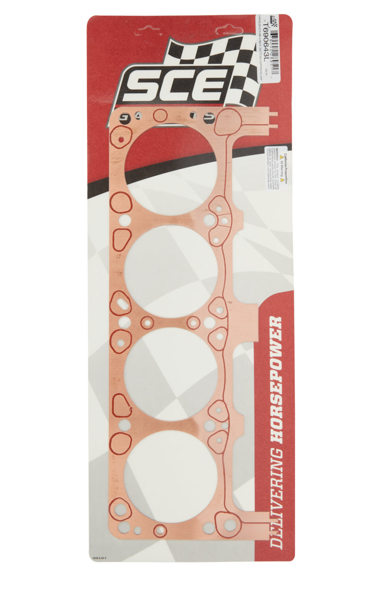 SCE Gaskets SBM Titan Copper LH Head Gasket 4.060 .043 SCET690643L