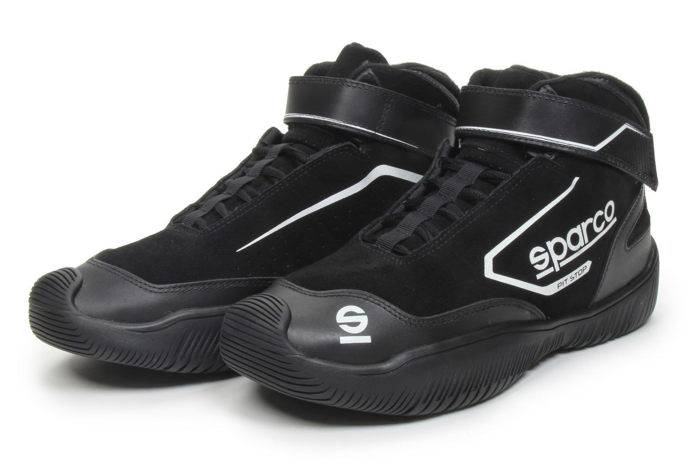 SPARCO Shoe Pit Stop 2 Black - Size 8 0012PS2008NR