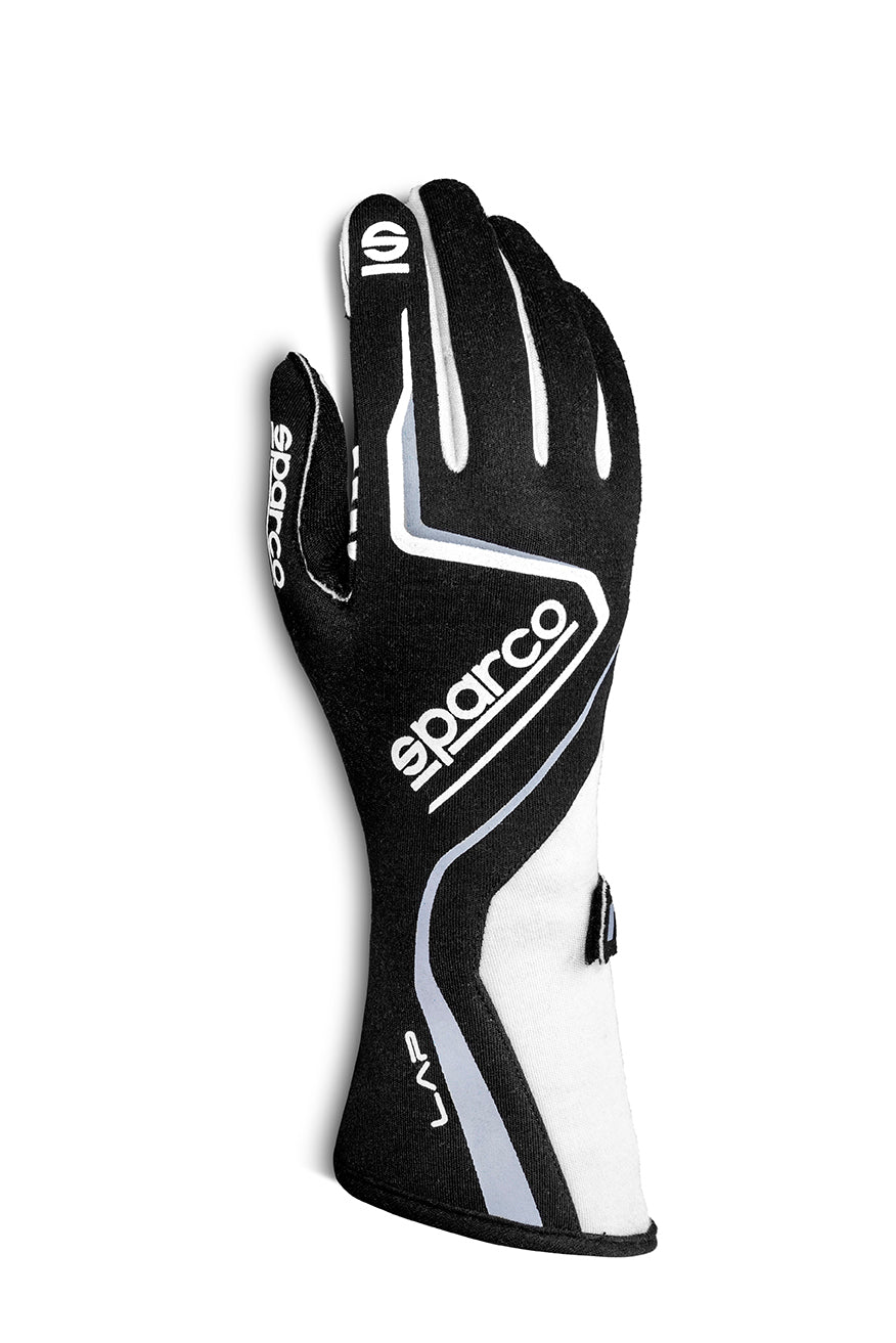 SPARCO Glove Lap 08 WHT/BLK 00131508BINR