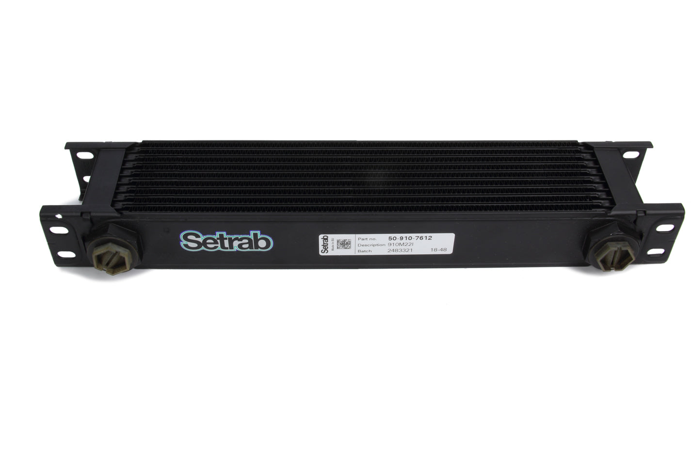 Setrab Standard Oil Coolers - Series 9 - 10 Row Oil Cooler - M22 Ports