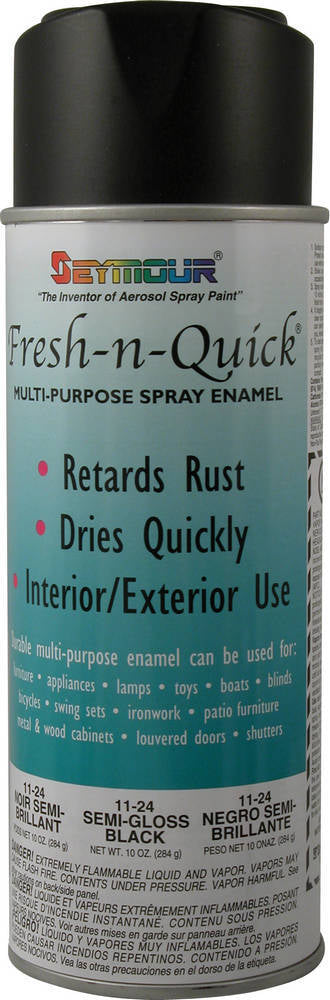 Seymour Paint Fresh-N-Quick Semi- Gloss Black Paint SEY11-24