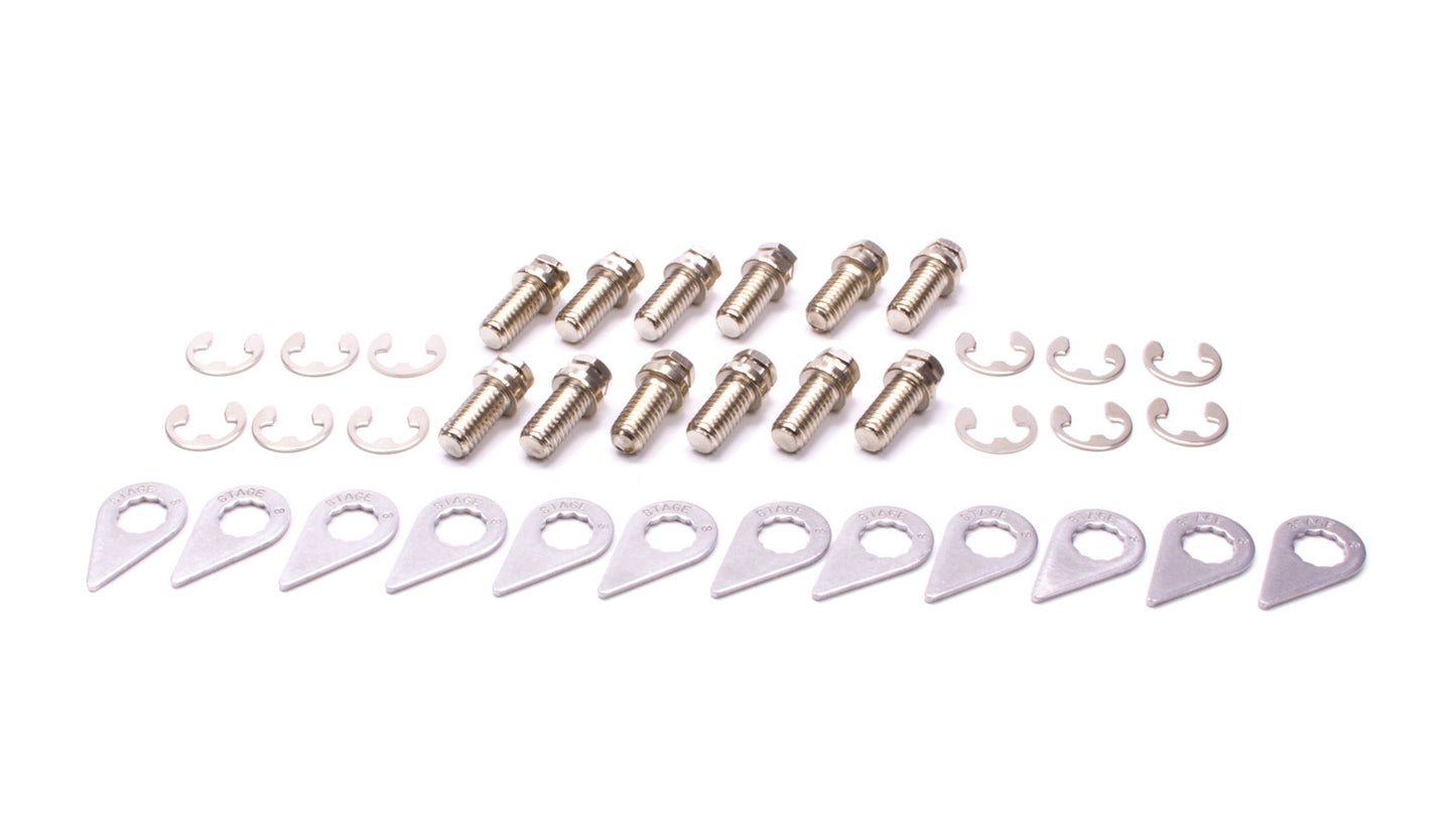 STAGE 8 Header Bolt Kit - 6pt. 3/8-16 x 3/4 (12) SGE8916S
