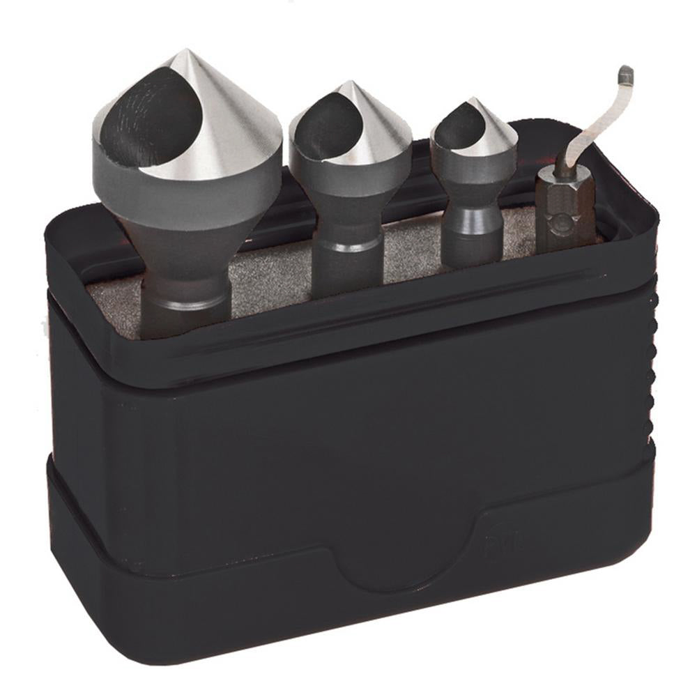 Shaviv USA Countersink Zero Flute 3pc Set + 1 Deburr Bit SHA90098