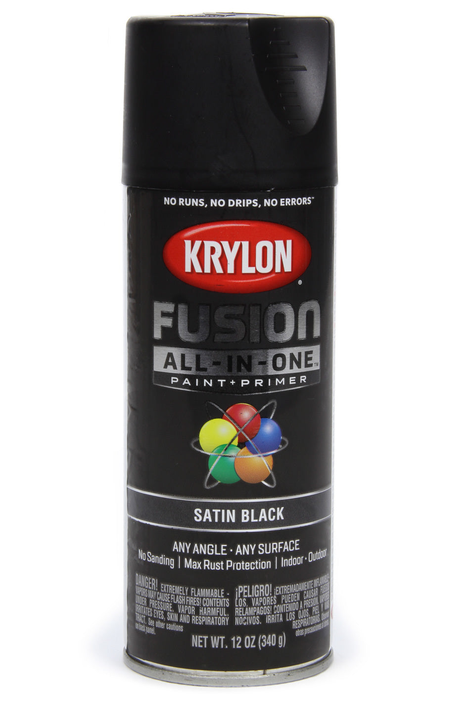 Dupli-Color Paint Satin Black 12oz Krylon Fusion SHE2732