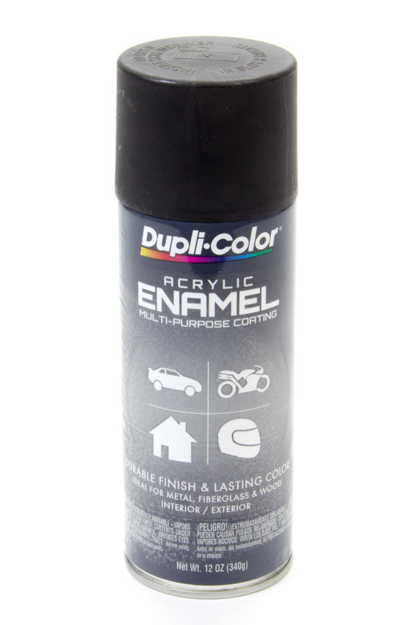 Dupli-Color Semi Gloss Black Enamel Paint 12oz SHEDA1603