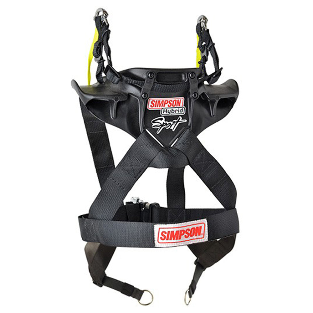 Simpson Hybrid Sport Large w/ Sliding Tether - SFI SIMHS.LRG.11.SAS