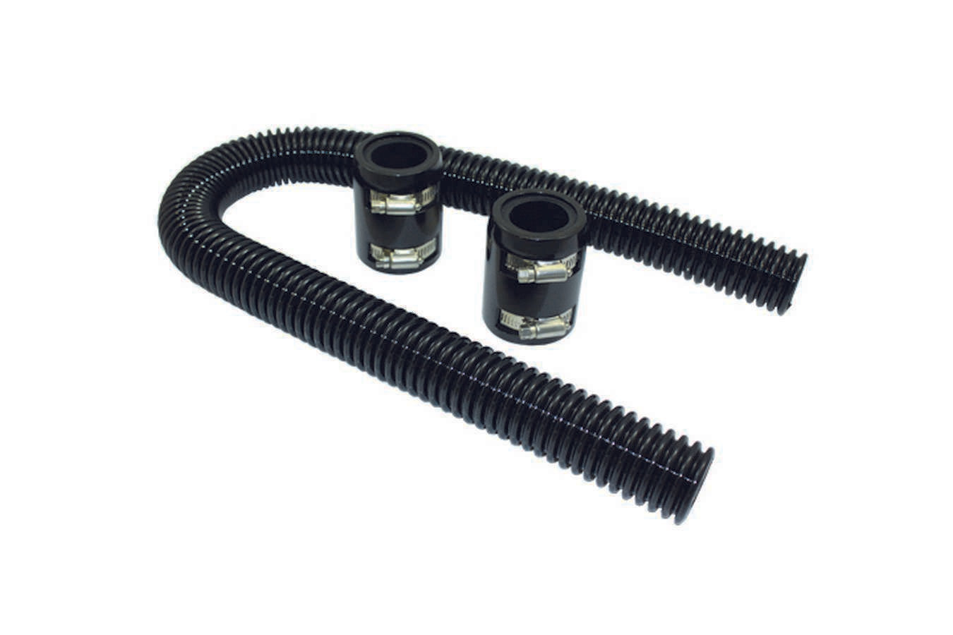 SPC Performance Radiator Hose Kit 36in w/Aluminum Caps Black SPC6453