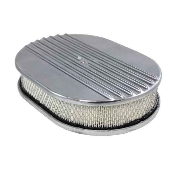 SPC Performance Air Cleaner Kit 12in X 2in Oval Half Finned Top SPC6490