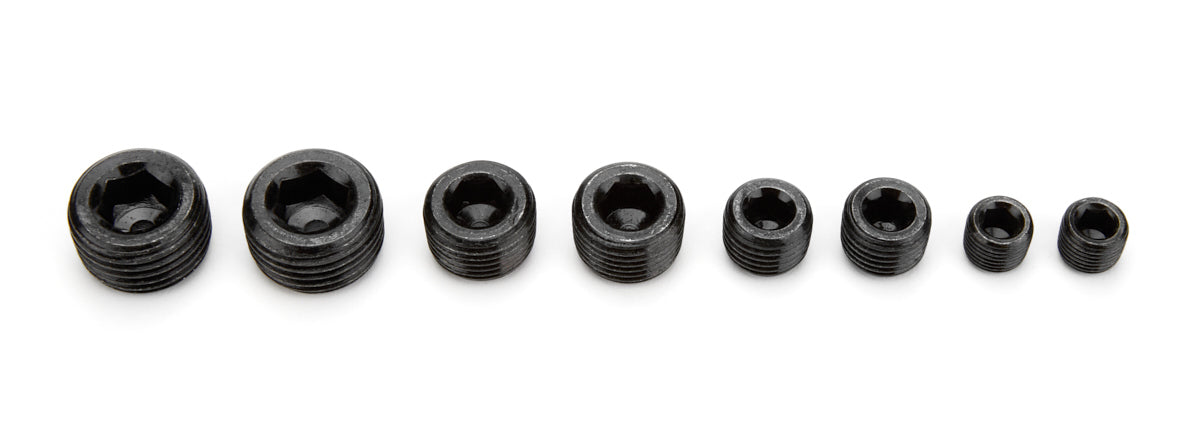 SPC Performance Pipe Plugs Allen Head Black 8Pcs. SPC8250BK