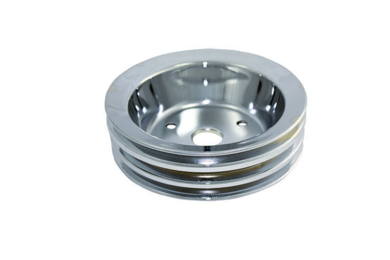 SPC Performance SBC SWP 3 Groove Crank Pulley Chrome SPC8963