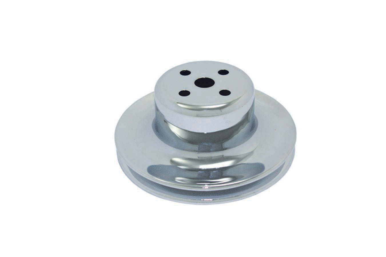 SPC Performance 65-66 SBF 1 Groove Water Pump Pulley Chrome SPC8970