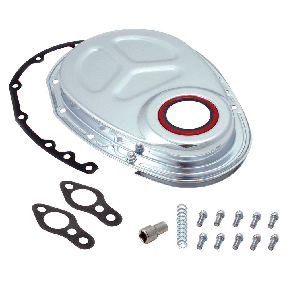 Spectre SBC Timing Chain Cover Kit Chrome SPE42353