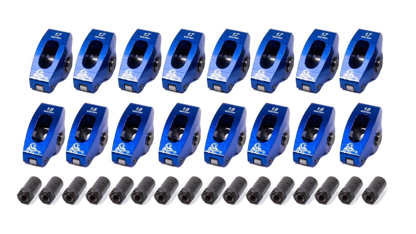 Scorpion Performance SBC Roller Rocker Arms 1.7/1.6 Ratio 7/16 Stud SPN1047