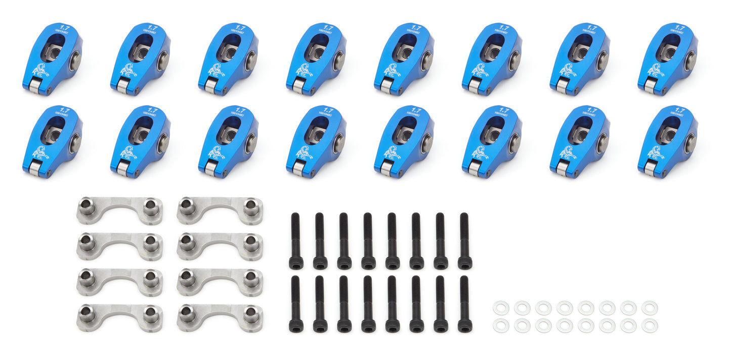 Scorpion Performance GM LS Roller Rocker Arms 1.7 Ratio 8mm Ped Mnt SPN1062