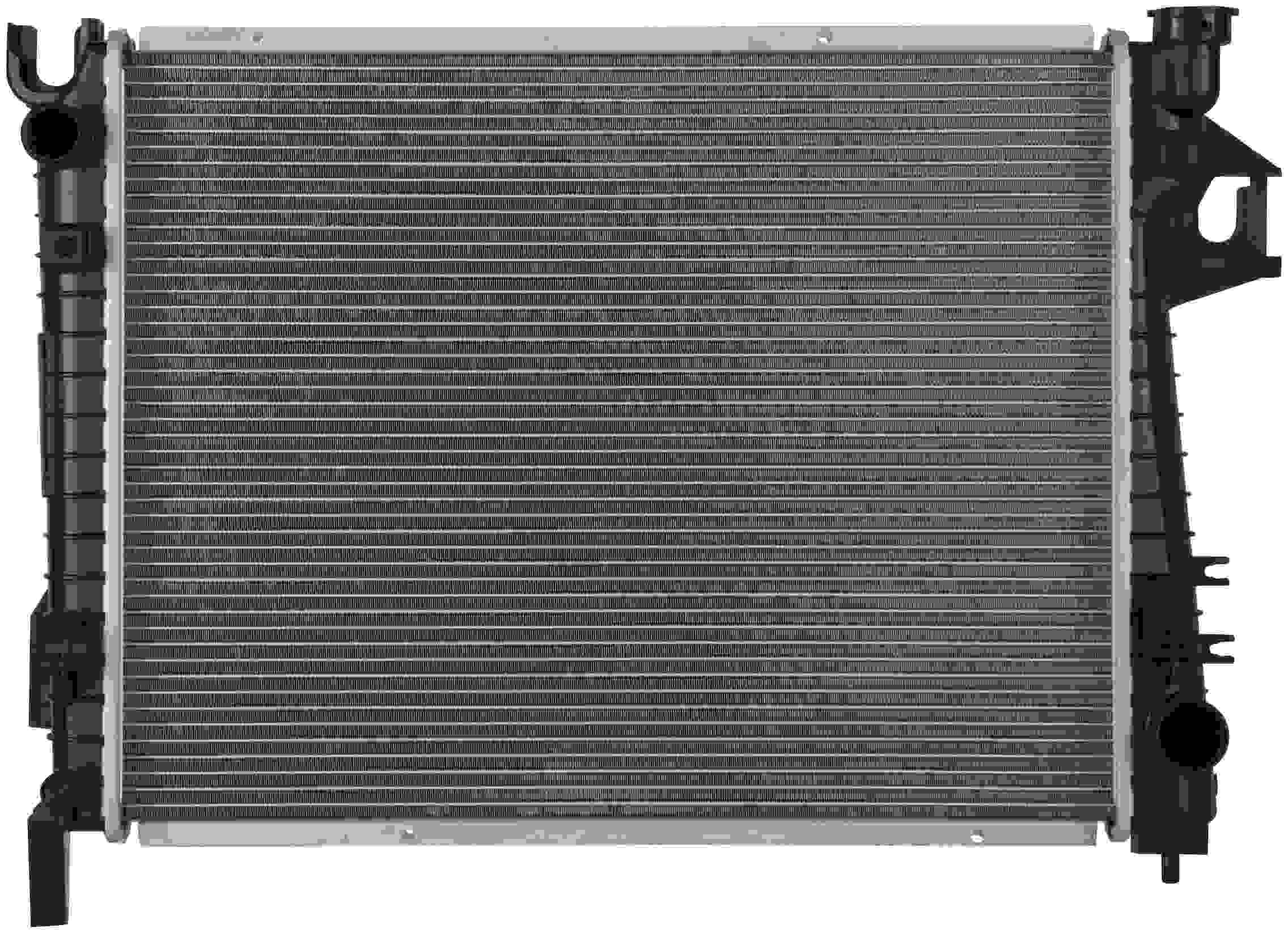 Spectra Premium COMPLETE RADIATOR  top view frsport CU2480