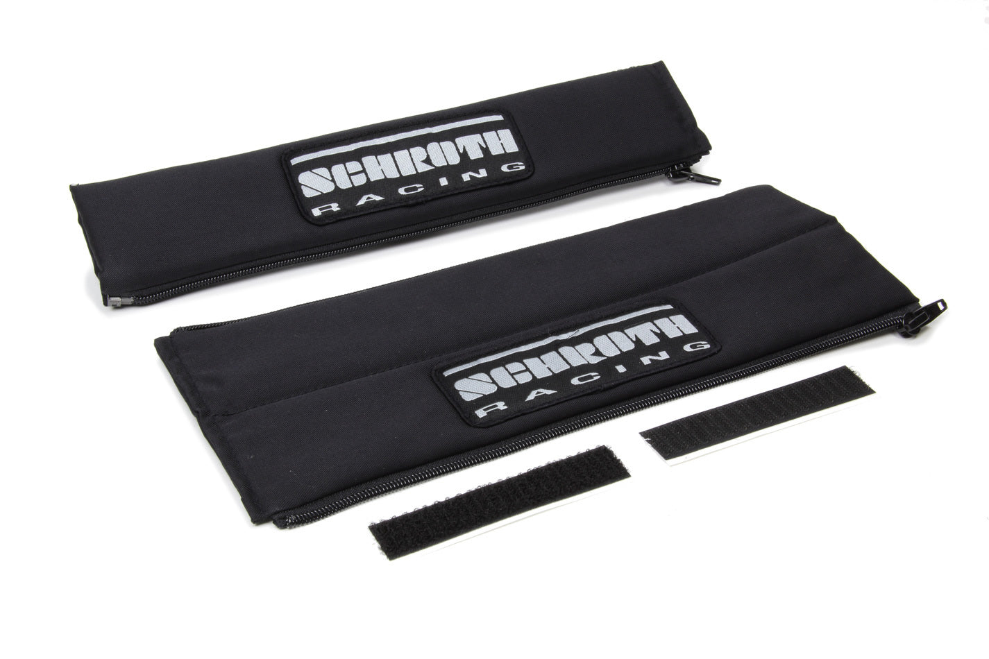 Schroth Racing Harness Pads 2in Wide Black w/ Silver Patch SRBSR09119