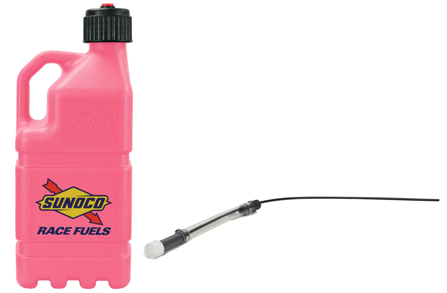 Sunoco Race Jugs Pink Sunoco Race Jug Gen 2 w/ Filler Hose SRJR7200PKHOSE