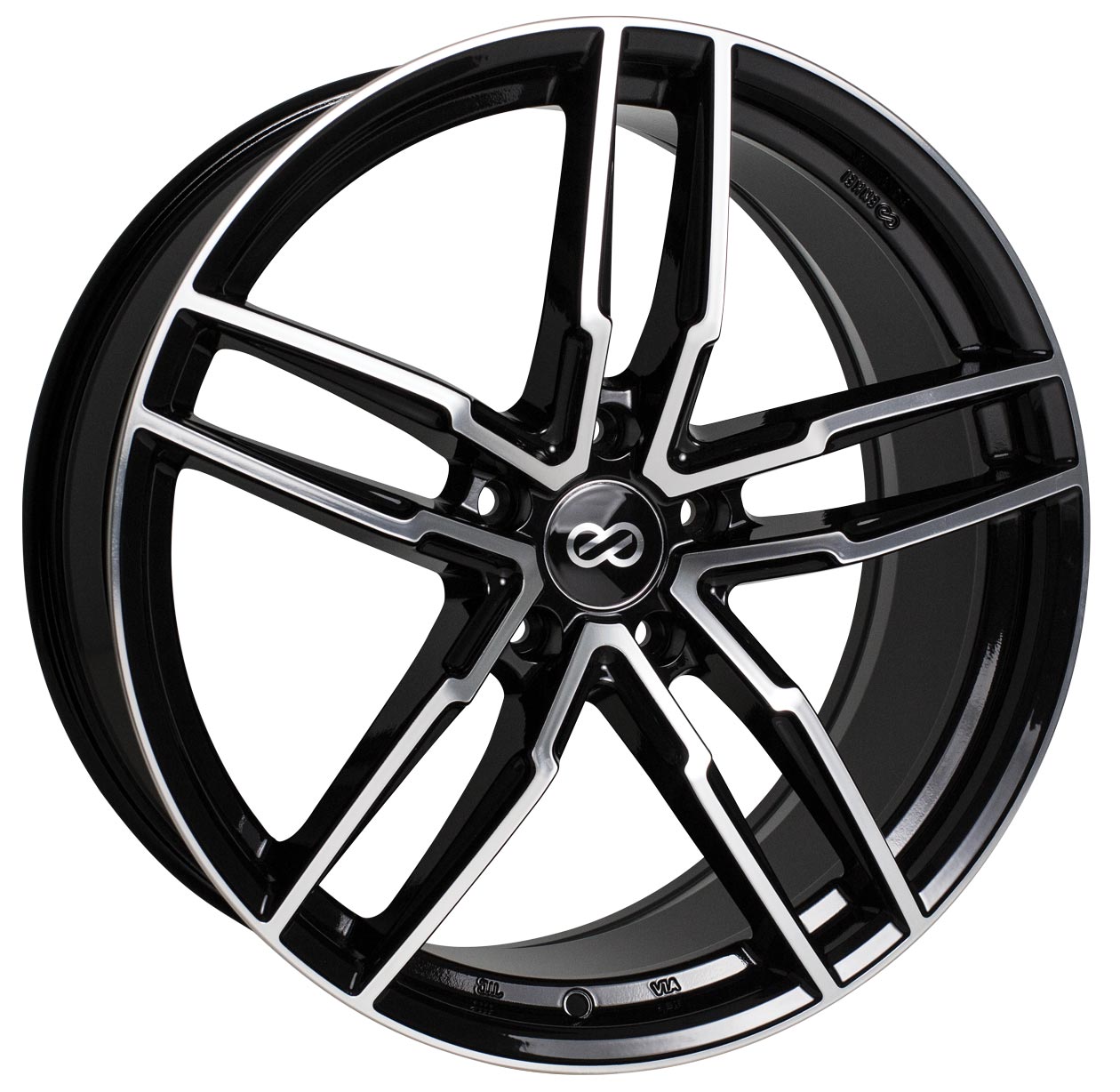 Enkei SS05 Wheel Black Mach 20x8.5 +40 5x120 511-285-1240BKM