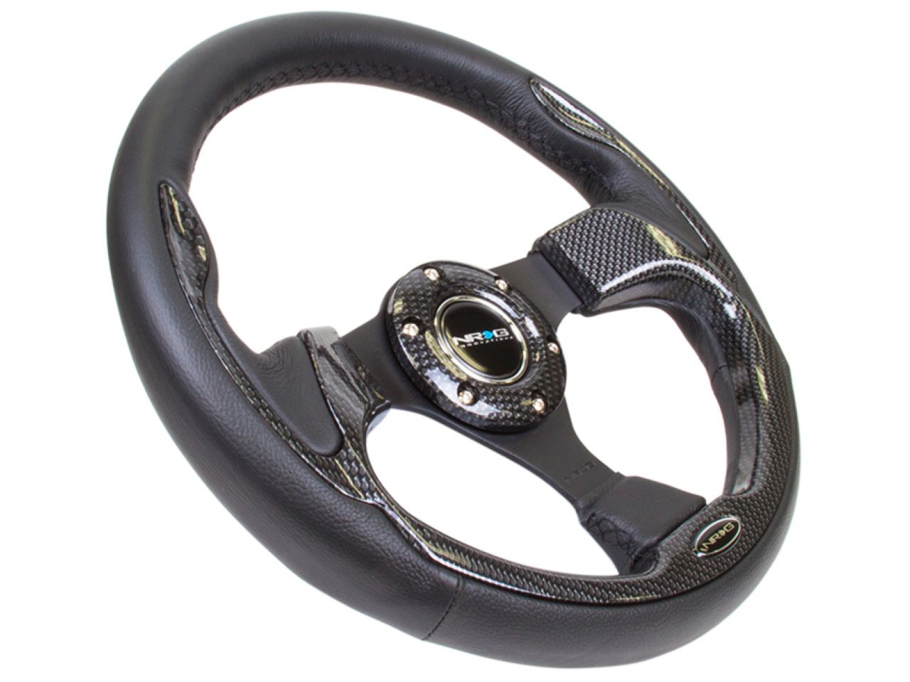 NRG 320mm Sport Steering Wheel w/ Black Trim( 001CBL)